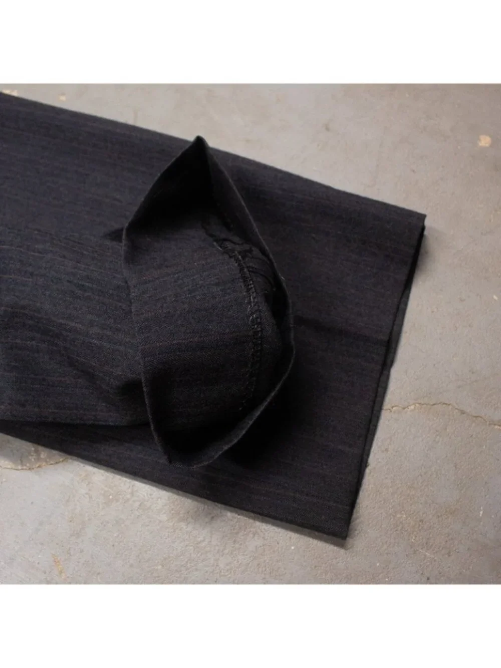 Vintage Bespoke Suit 80s Herringbone Striped England Wool 2pc Grey 48R 39x31
